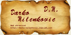 Darko Milenković vizit kartica